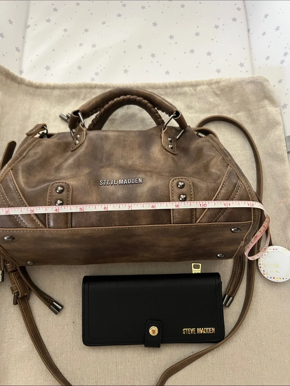 Steve Madden satchel and wallet set